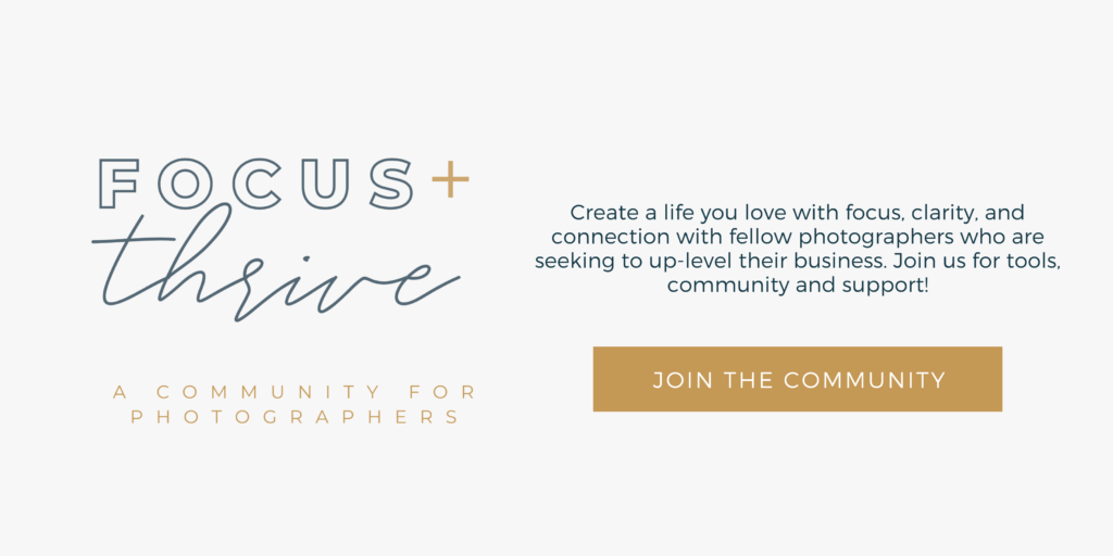 Focus + Thrive - A Community for Photographers